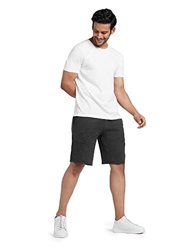 Image of XYXX Men's Hype Cotton Regular Fit Solid Shorts with Side Pockets and No Marks Waistband (Pack of 2)