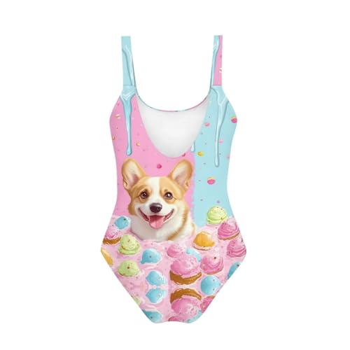 Image of Uourmeti Girls' One-Piece Swimwear Halter Bathing Suit Big Kids Summer Beach Swim Suits Swimming Wear