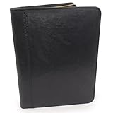 Bucklestone - Herren Leder A4 Notizbuchtasche - Schreibmappe mit Reißverschluss...