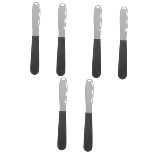 Garneck 3sets Butter Spreader Ketchup Spatula Multi-function Cheese Slicer Easy Cheese Cutting Tool Portable Home Accessory 2pcs*3