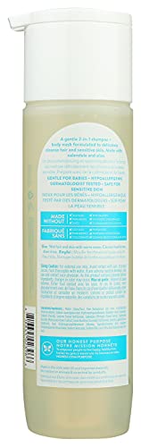 The Honest Company 2-in-1 Cleansing Shampoo + Body Wash | Gentle for Baby | Naturally Derived, Tear-free, Hypoallergenic | Fragrance Free Sensitive, 10 fl oz