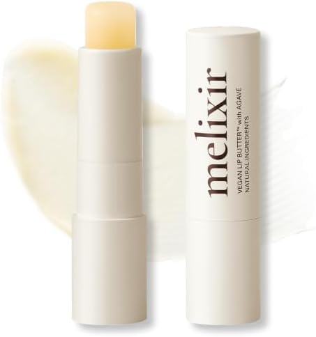 Melixir Vegan Lip Butter, Moisturizing Clear Lip Balm for Dry Lips #1 Agave