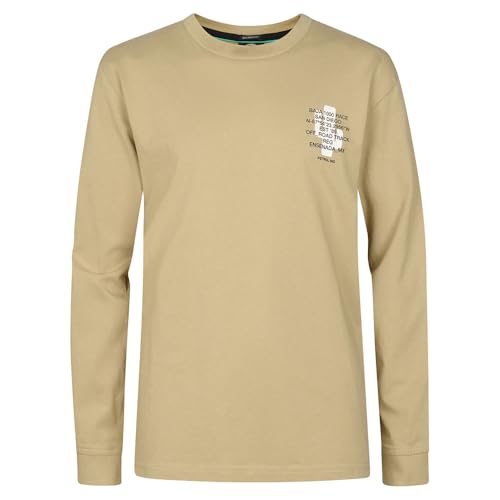 T-Shirt LS garçon Petrol Industries idéal pour la rentrée scolaire en coton Light Tan 140