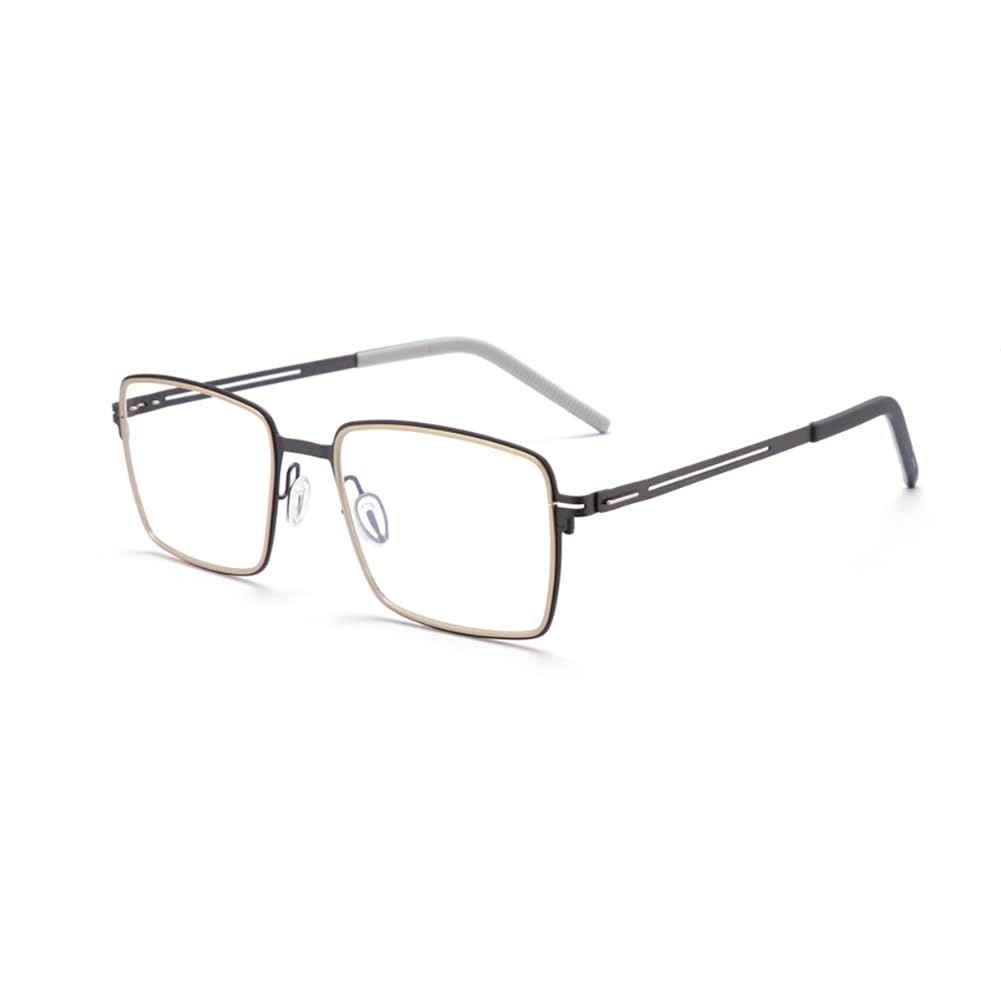 JIETIAN Gafas de Sol fotocromáticas para Hombre de Titanio Puro HD para Uso en Exteriores con Lentes asféricas de Resina 1,56 para Lectura y protección UV,02,+3.75