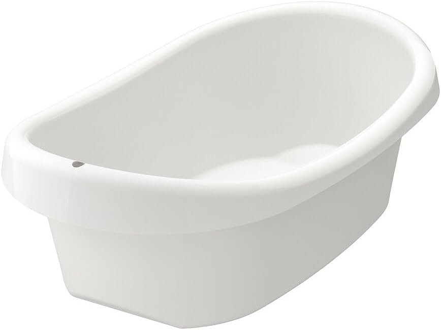 KNP Baby bath, white/green - It’s easy to move and place where you want it and it stands steady while your baby discovers the water. The edges are nice and soft, so no one gets hurt.