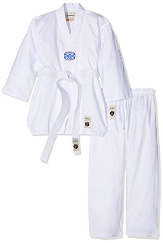 Ju-Sports To Startu00a0u0096u00a0Niños Taekwondo Traje, Infantil, Color wei?, tamaño 110 cm