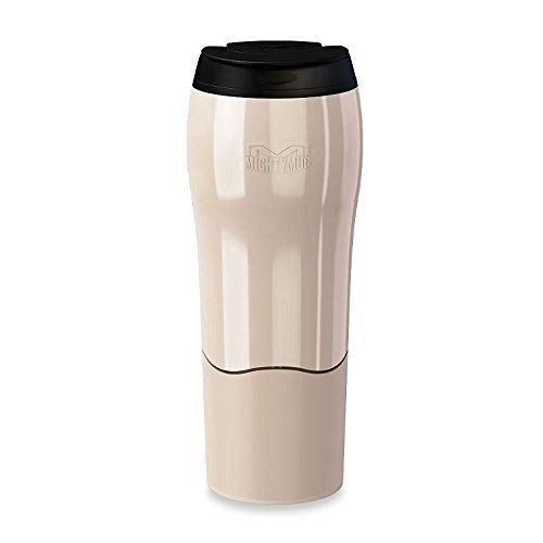 Mighty Mug Go Travel Mug 'The Mug That Won't Fall Over' Thermos 16 oz. / 0.47L (Cream)
