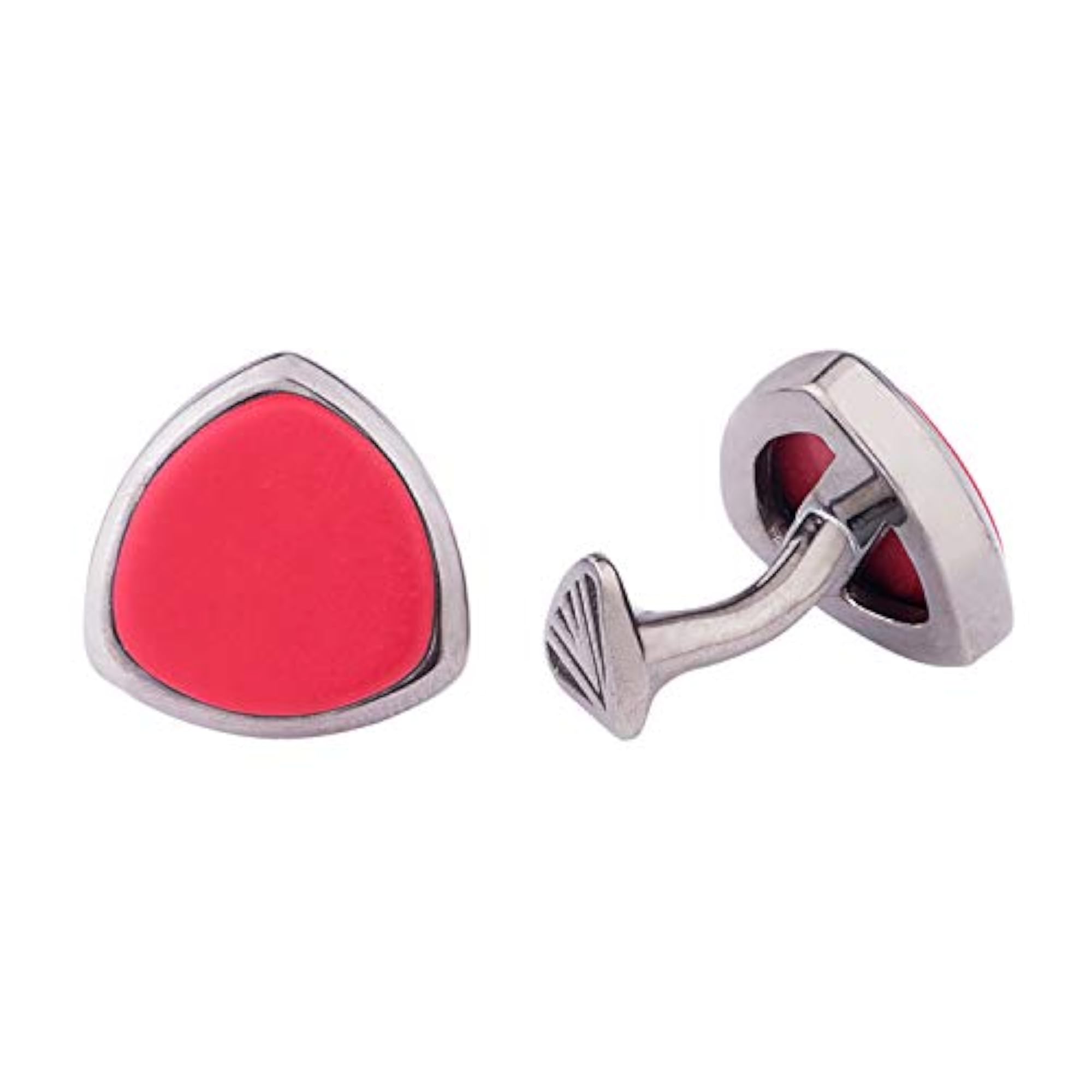 Dare Rhodium Polished Cufflinks