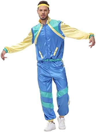 MIAIULIA Men's 80s Height of Fashion Shell Suit Costume, Male image 5