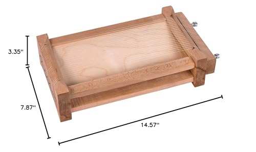 Chitarra Pasta Cutter, Made in Italy, Beechwood and 18/8 Stainless Steel