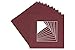 CountryArtHouse Maroon Acid Free 10x10 Square Picture Frame Mat with White Core Bevel Cut for 6x6 Pictures - Fits 10x10 Frame - Pack of 1 Matboard Show Kit with Acid Free Backing & Clear Bag