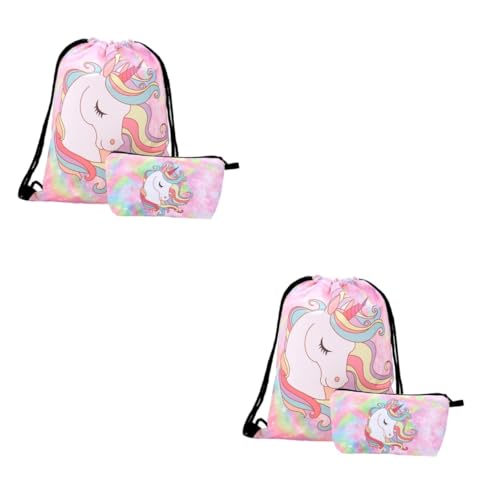 Poche à cordon rouge rose pour ranger vos cosmétiques sans encombre