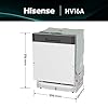 Hisense HV16A - Lavastoviglie, 16 coperti, 3 cesto, 8 programmi, motore inverter, partenza ritardata, total dry, Intensive Clean Zone, touch, incasso