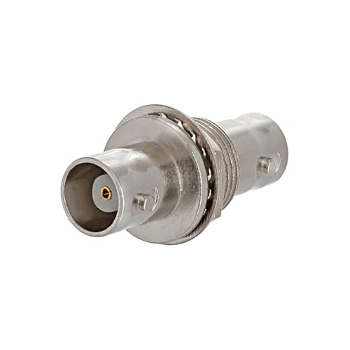 Cmple - BNC Female to Female Coupler w/Washer and Nut Panel Type Bayonet Connector Jack to Jack Adapter for RG59 RG6 RG11 Coaxial Cables, CCTV, Security Cameras, Digital Satellites