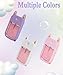 Adabuli Hand Sanitizer Spray Silicone Case Compatible with Touchland 1 FL. OZ./30 mL, Cute Ears Design Hand Sanitizer Mist Accessory with Keychain (White, 1 Pack)