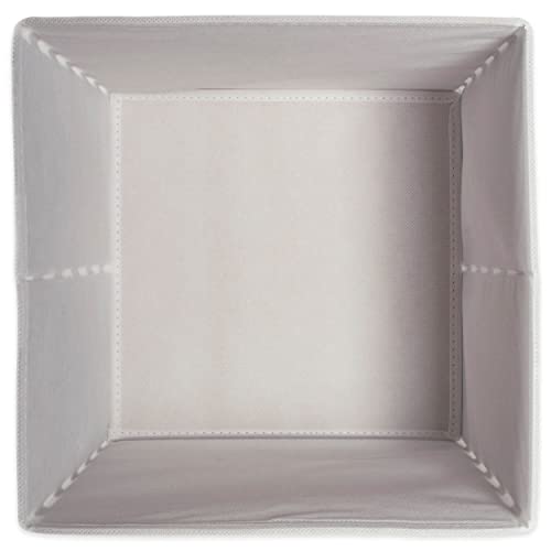 Image of DII Fabric Storage Bins for Nursery, Offices, Home Organization, Containers are Made to Fit Standard Cube Organizers (11x11x11) White with Gold Dots - Set of 4