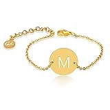 ✅ 𝗝𝗢𝗬𝗔𝗦 𝗗𝗘 𝗧𝗘𝗡𝗗𝗘𝗡𝗖𝗜𝗔 𝗖𝗢𝗡 𝗘𝗦𝗧𝗜𝗟𝗢: Adorne su muñeca con nuestra pulsera de filigrana con iniciales. El estilo intemporal y minimalista aporta elegancia. Además, la pulsera se puede alargar 15,5 + 4 cm para que se adapte a casi todas las mujeres.