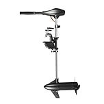 58LBS fuoribordo elettrico, 612W motore fuoribordo elettrico motore per barca con 5 marce avanti+3 marce indietro, motore elettrico fuoribordo ad albero lungo per kayak/barche, forza di trazione 500