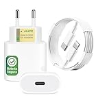 Carregador Turbo 25W Compatível iPhone X XR 8 11 12 13 14 14 Max + Cabo 1 Metro Fonte 25w Carregador Completo Homologado pela Anatel