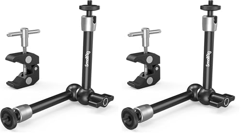 SmallRig Super Clamp et Bras Magique 10 Pouces Réglable pour Moniteur LCD et Écran Vidéo Lot de 2