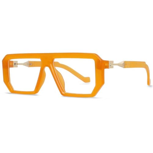 Monture rectangulaire de luxe homme femme lunettes irrégulières originales