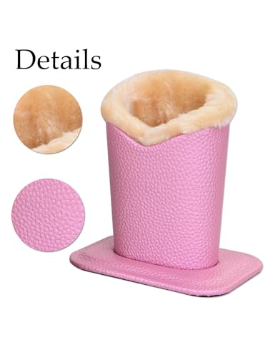 Image of Pack of 2 Soft Plush Lined Eyeglasses Holder Stand Protective Glasses Holder Stand