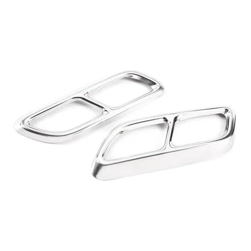 Couvercle d'échappement en acier noir brillant ou argent pour Cadillac CT4 CT5