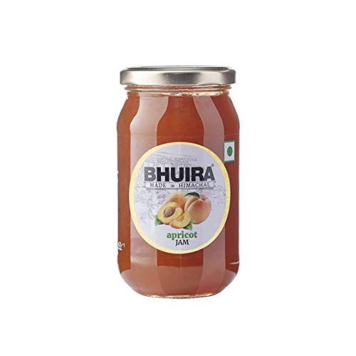 Image of Bhuira Apricot Jam - 470g | All Natural No Added Preservatives, Artificial Colors | Handmade Himachal Vegan Spread | Breakfast Dessert Jam | Healthy Snack | Guilt-Free | Sweet Tart