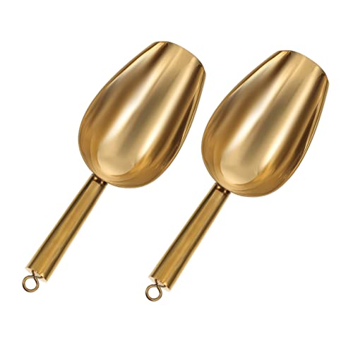 OKUMEYR 2 Palas De Pala Para Hielo Pala Para Hielo Alcance Para Helado Pala Para Productos Secos Pala Pequeña Para Congelador 1/2 Taza Cuchara Para Hielo 1/4 Taza Cuchara Para