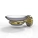 Allied Brass WP-62 Waverly Place Collection Wall Mounted Soap Dish, Unlacquered Brass