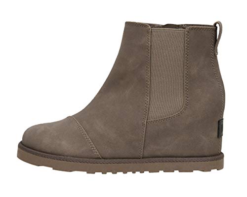 Dunes Women's Kendra hidden wedge boot +Memory Foam & Wide Widths available TAN, 12