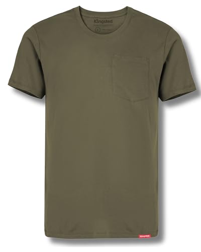 Image of Kingsted Pocket T-Shirts for Men - Super Soft & Comfy 100% Cotton Shirts