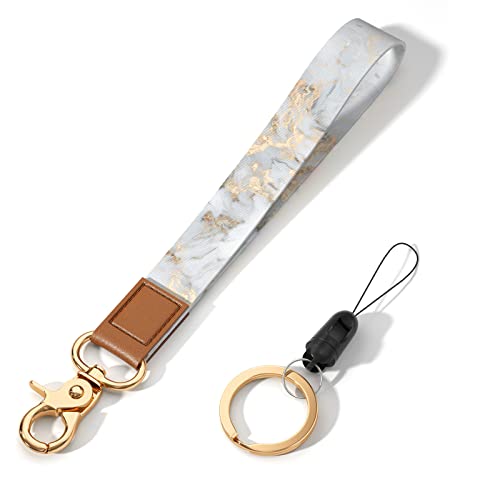 Image of Wrist Lanyard Key Chain, Cute Wristlet Strap Keychain Holder for Women Men Car Keys ID Badges Card Wallet Phone Camera