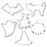 クッキー型 3D クッキー型抜き ステンレス鋼製 ハロウィン かぼちゃ 6点セット ミニサイズ 製菓用品 高耐久 錆びず キッチン プレスタイプ キッチン お弁当 製菓 DIY 手作り 誕生日プレゼント 贈り物
