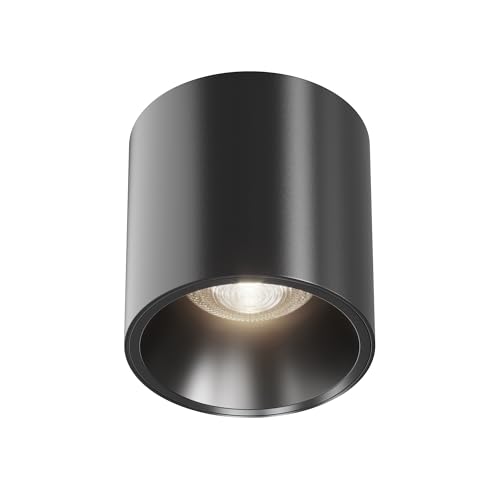 Lampada A Soffitto Alfa Led Alluminio Nero Led Integrato 12W Ip20 4000K D7