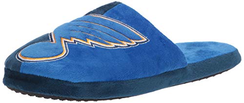 FOCO Men's ST. Louis Blues Split Slide Slipper Large, Team Color, L