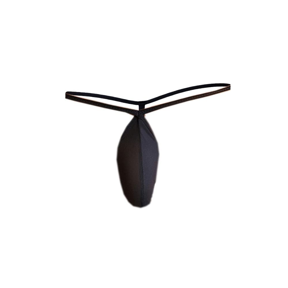 wow zn fashion Nylon Thongs For Men G String Open Pouch (Black), Medium-picture-9