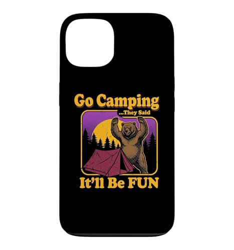 Go Camping They Said�cFun Camp Grizzly Bear �L�����s���O�J�[ �X�}�z�P�[�X iPhone 13 �p