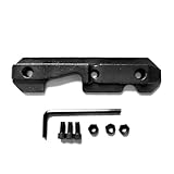 PRISM PIONT QD Locks Side mounting Rails ak Scope Mounts Bases，for Scopes and Red Green Dot Scopes (Black-1) (74 47 74U 101 102)