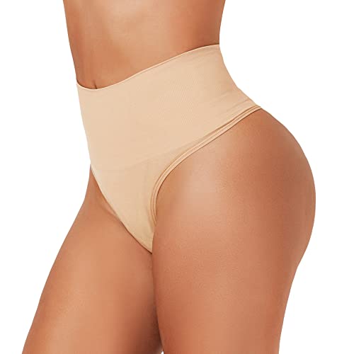 Image of Seamless Thong Shapewear for Women Tummy Control Body Shaper Panties Girdle High Waist Shaping Underwear