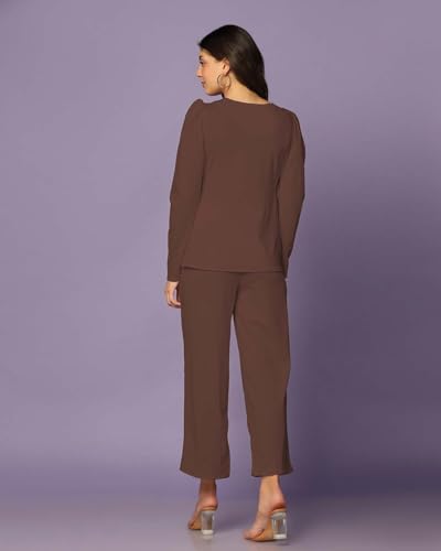 Image of Leriya Fashion Co-ord Set for Women Stylish Lycra Cotton | Western Summer Dress for Woman | Trendy Summer Casual Travel Outfit | A Line Dresses for Women | Western Stylish Midi Party Dress Outfits