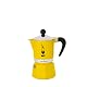 Bialetti 4982 Rainbow Espressokocher aus Aluminium in Gelb
