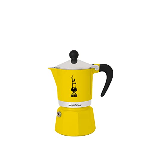 Bialetti Rainbow 6-Cup Aluminum Stovetop Espresso Maker, Yellow by Bialetti - Used condition - CA$36.82