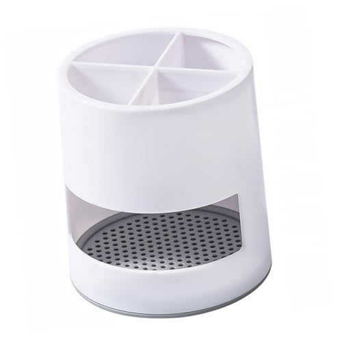 Cabilock 1Pc Nordic Style Utensil Holder Desktop Container for Chopsticks Forks and Spoons Drainage Design for Easy Cleaning Minimalist Kitchen Storage Elegant