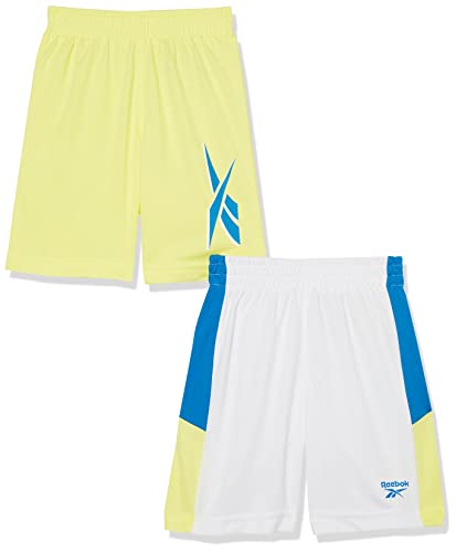 Shorts de sport Reebok vêtement d'entraînement garçon lot de 2 blanc