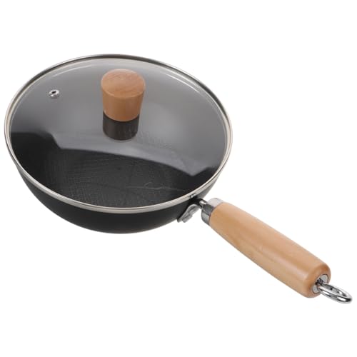 Wok Alipis de Hierro Forjado con Mango Ergonómico 8 Pulgadas