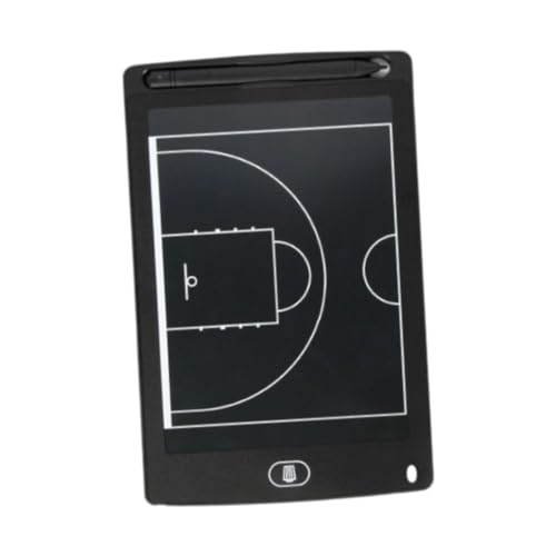 Menolana Electronic Basketball Coach Board Coaching Marker Board Erasable Basketball Training Equipment LCD Screen with Pen, 8.5inch