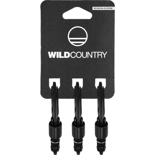 Mousquetons à vis Wild Country Session lot de 3 matériel escalade alpinisme