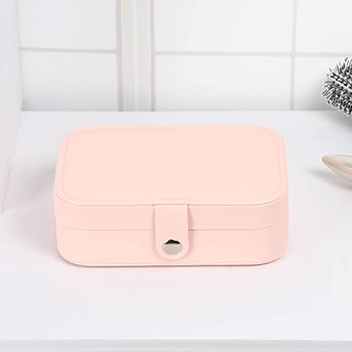 Boîte de rangement en cuir PU pour bagues et étui de voyage portable