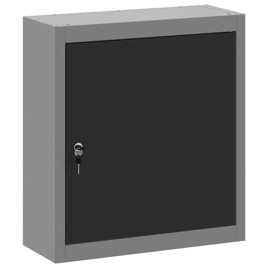 Genérico Armario de Herramientas Negro y Gris 50 x 20 x 55 cm,Bricolaje,Accesorios de Bricolaje,Organización y Almacenamiento de Herramientas,Armarios para herramientas-4103469